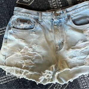Calvin Kline Vintage Distressed Jean Short high rise Size 6